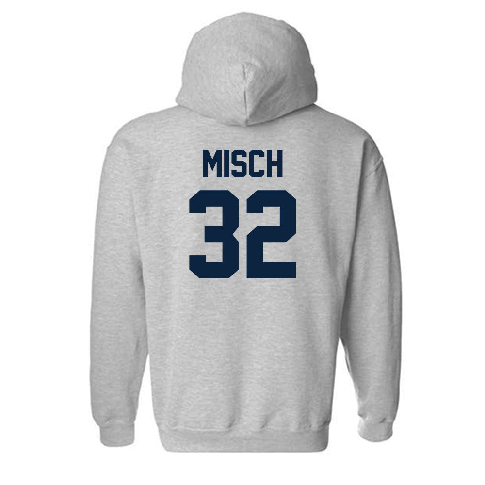 Xavier - NCAA Baseball : Connor Misch - Classic Shersey Hooded Sweatshirt-1