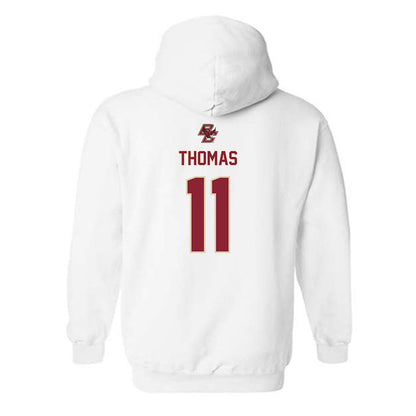 Boston College - NCAA Women's Ice Hockey : Ava Thomas - Sports Shersey Hooded Sweatshirt-1