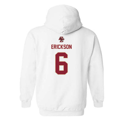 Boston College - NCAA Women's Ice Hockey : Kiley Erickson - Sports Shersey Hooded Sweatshirt-1