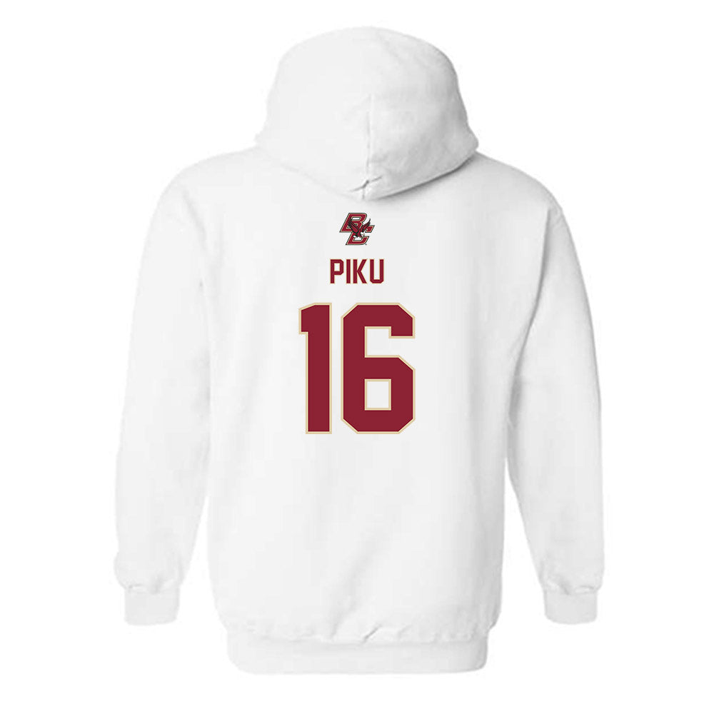 Boston College - NCAA Women's Ice Hockey : Tricia Piku - Sports Shersey Hooded Sweatshirt-1