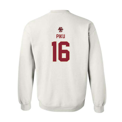 Boston College - NCAA Women's Ice Hockey : Tricia Piku - Sports Shersey Crewneck Sweatshirt-1