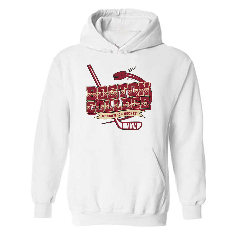 Boston College - NCAA Women's Ice Hockey : Kiley Erickson - Sports Shersey Hooded Sweatshirt-0