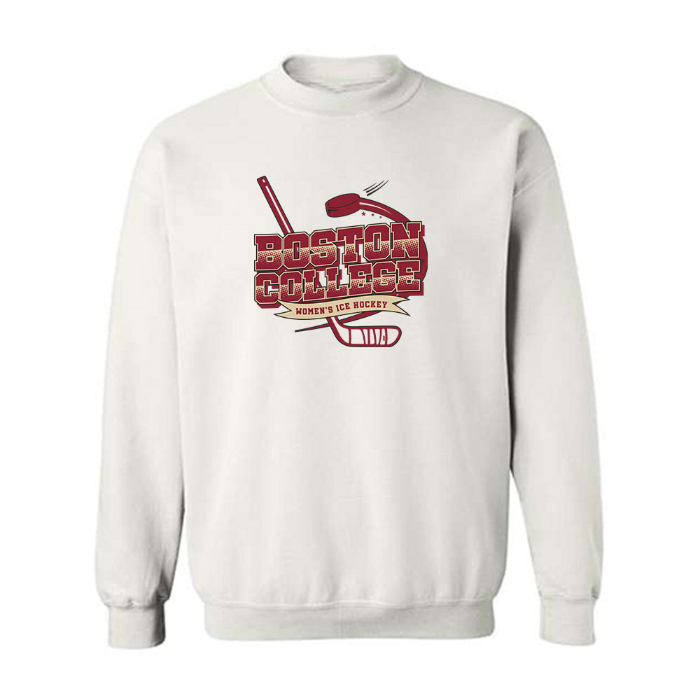 Boston College - NCAA Women's Ice Hockey : Tricia Piku - Sports Shersey Crewneck Sweatshirt-0