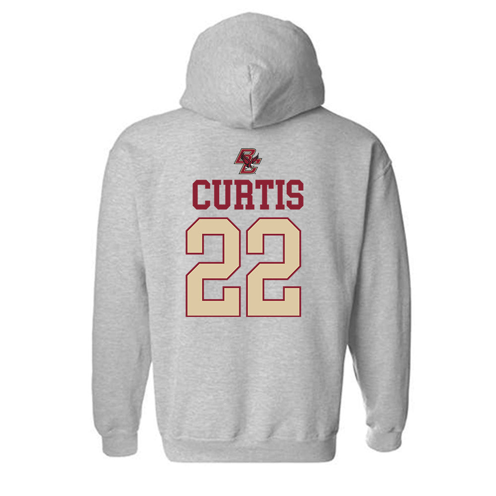 Boston College - NCAA Women's Volleyball : Savannah Curtis - Sports Shersey Hooded Sweatshirt-1