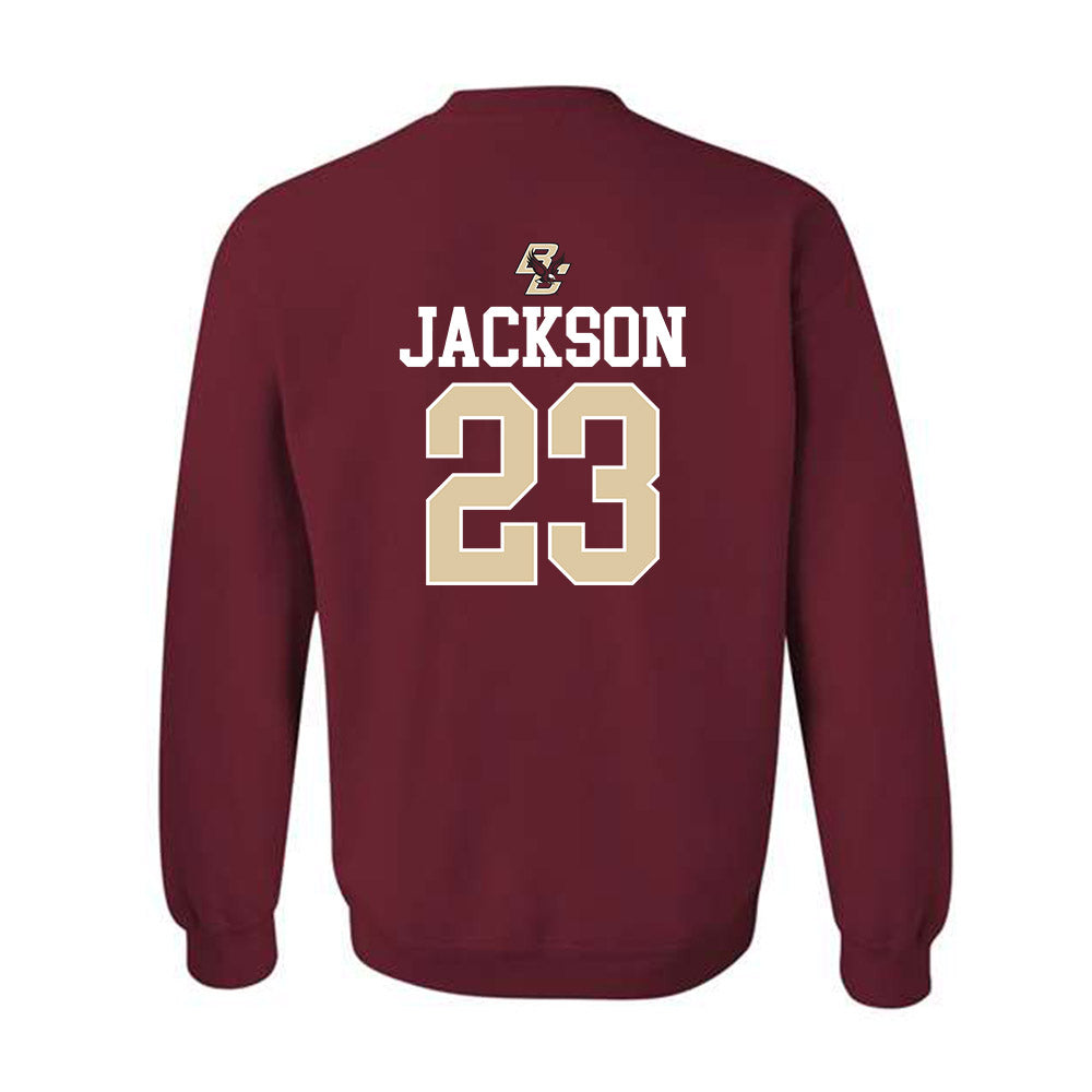Boston College - NCAA Softball : Addison Jackson - Sports Shersey Crewneck Sweatshirt-1