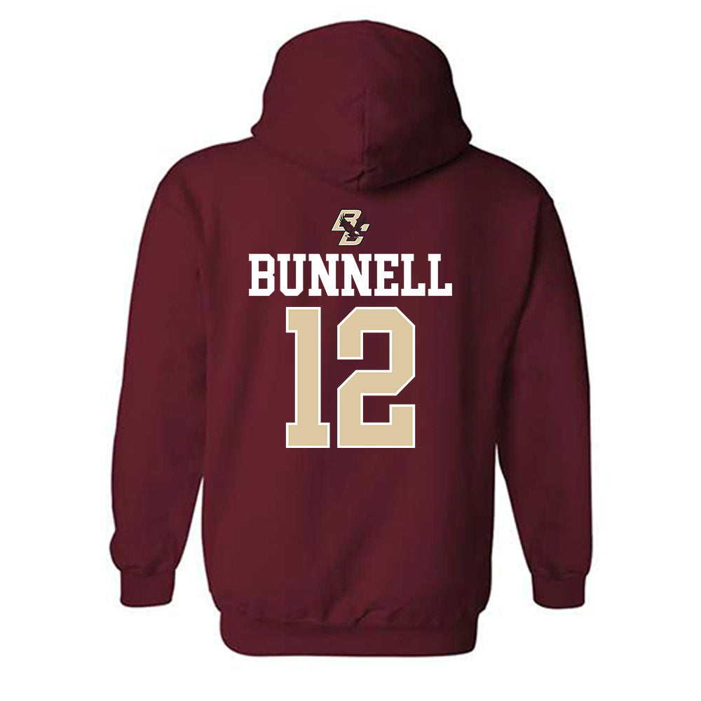 Boston College - NCAA Softball : Carly Bunnell - Sports Shersey Hooded Sweatshirt-1