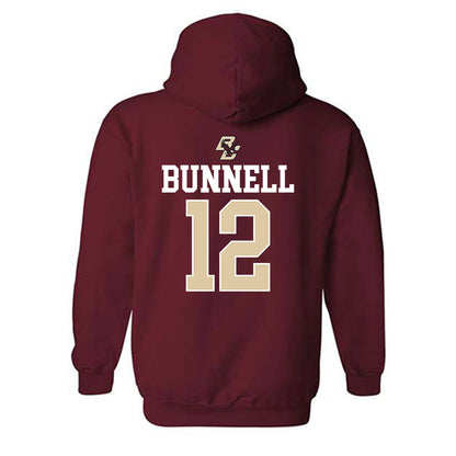 Boston College - NCAA Softball : Carly Bunnell - Sports Shersey Hooded Sweatshirt-1