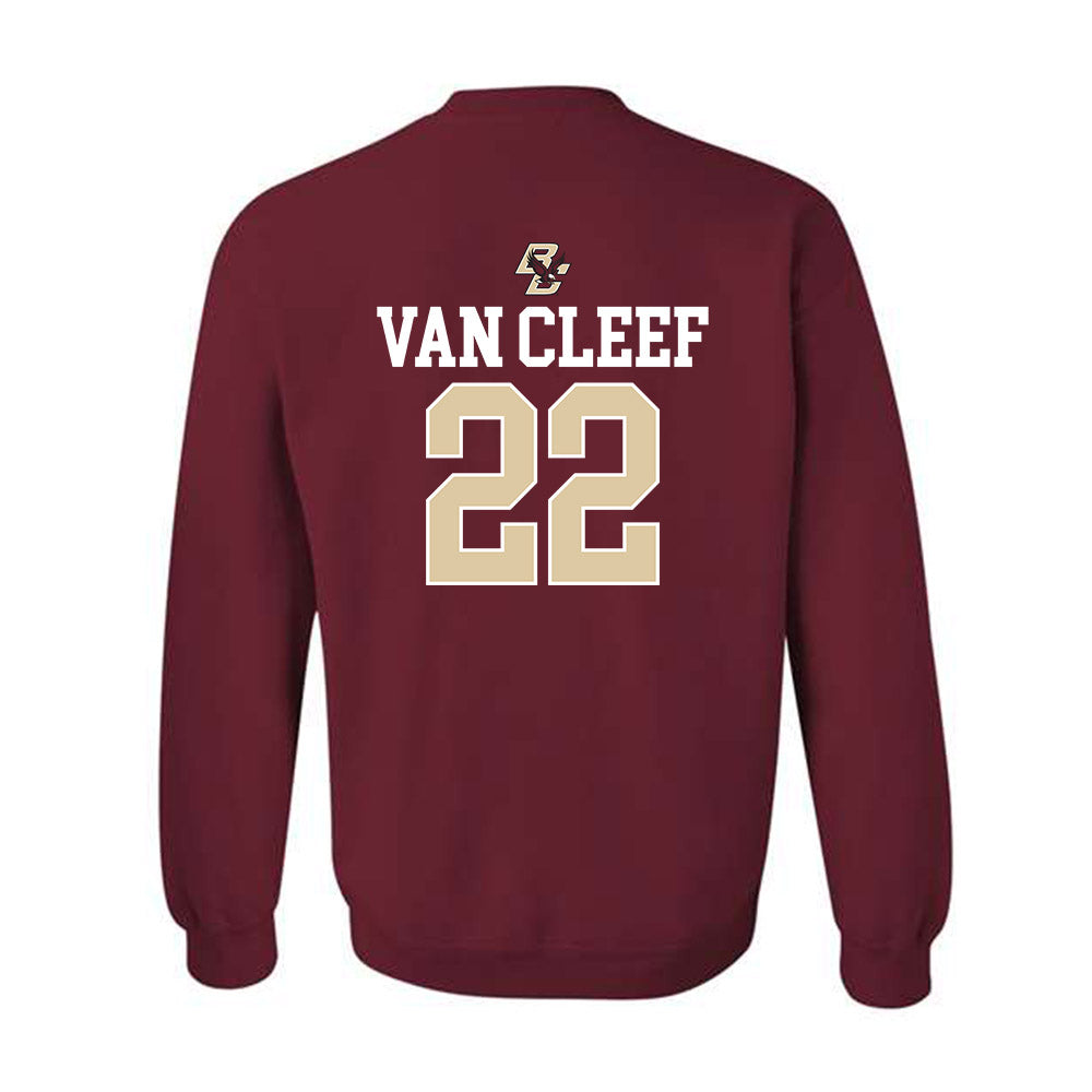 Boston College - NCAA Softball : Emily Van Cleef - Sports Shersey Crewneck Sweatshirt-1