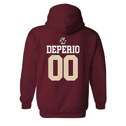 Boston College - NCAA Softball : Kaeliana DePerio - Sports Shersey Hooded Sweatshirt-1