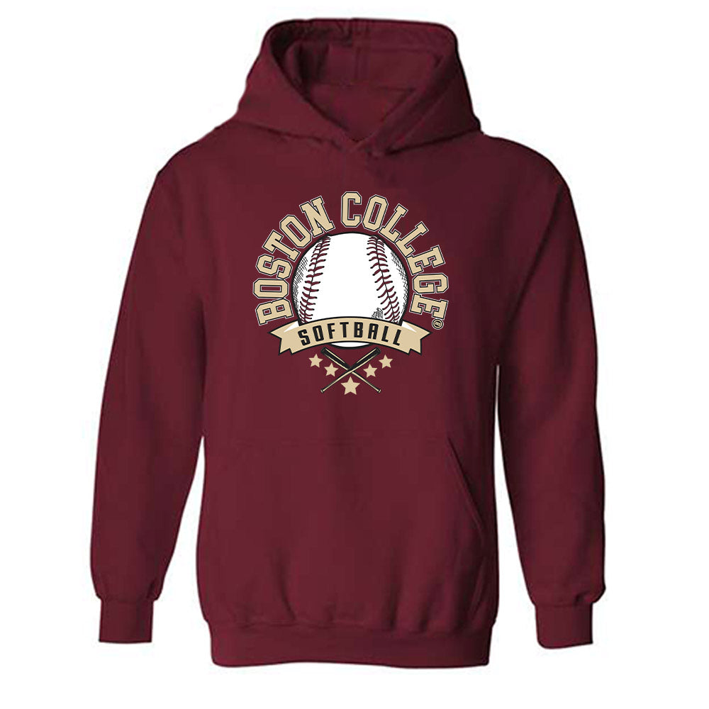 Boston College - NCAA Softball : Mia Galella - Sports Shersey Hooded Sweatshirt-0