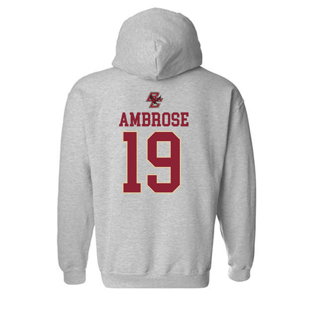 Boston College - NCAA Women's Field Hockey : Laine Ambrose - Sports Shersey Hooded Sweatshirt-1