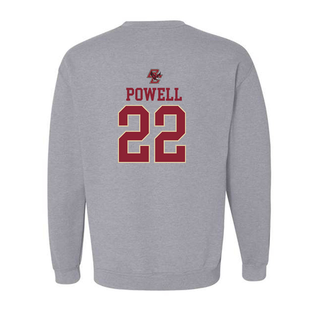 Boston College - NCAA Women's Field Hockey : Caroline Powell - Sports Shersey Crewneck Sweatshirt-1