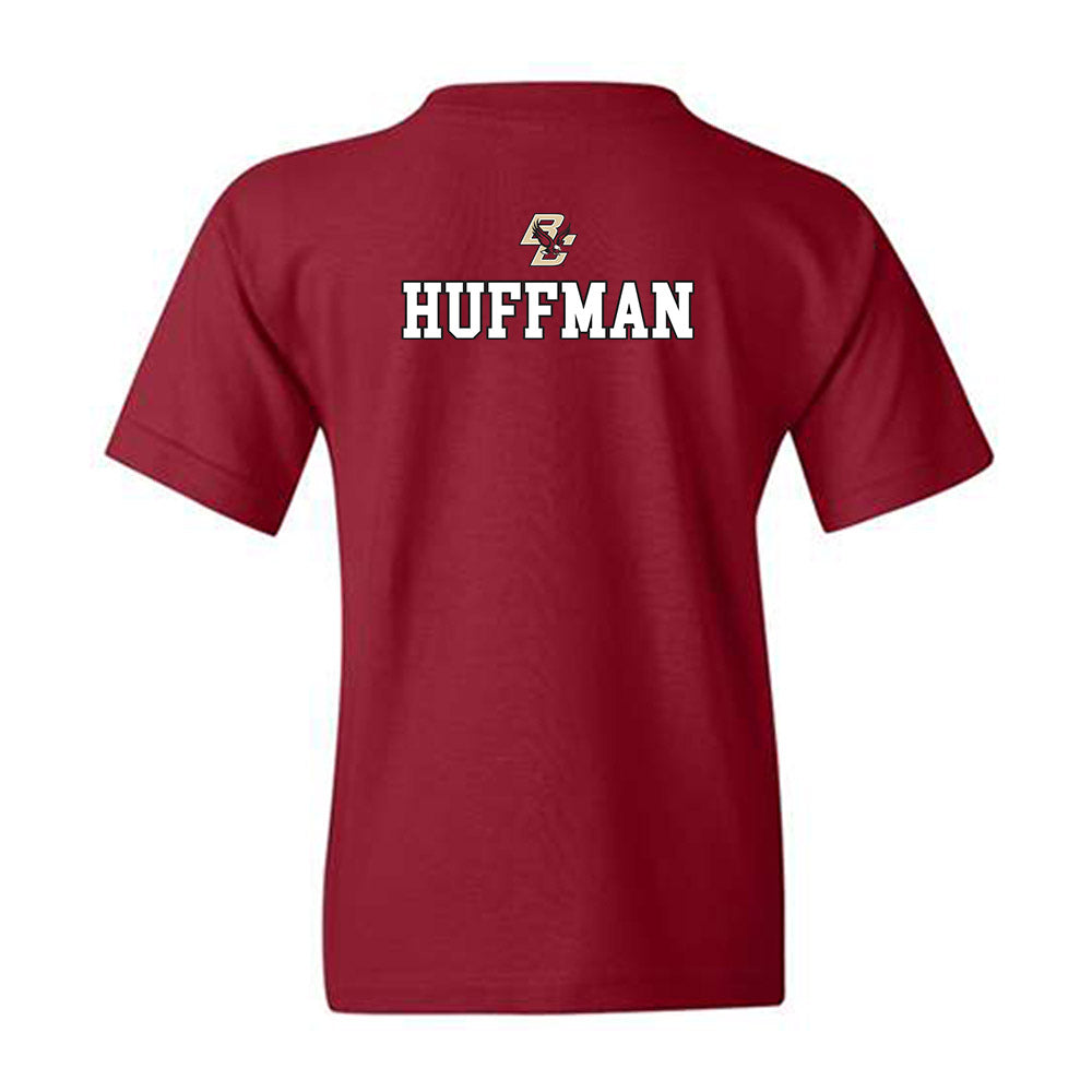 Boston College - NCAA Men's Swimming & Diving : Benjamin Huffman - Sports Shersey Youth T-Shirt-1