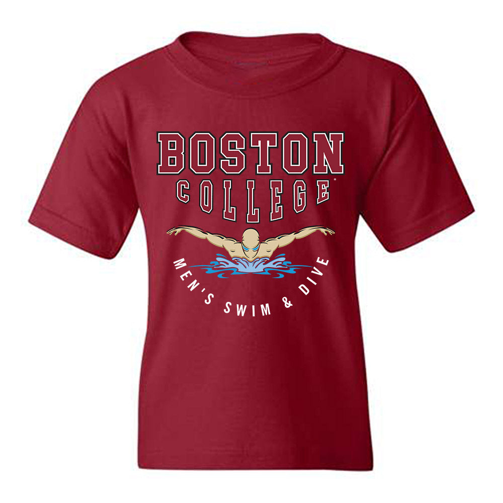 Boston College - NCAA Men's Swimming & Diving : Lucius Yu-Kisselbach - Sports Shersey Youth T-Shirt-0