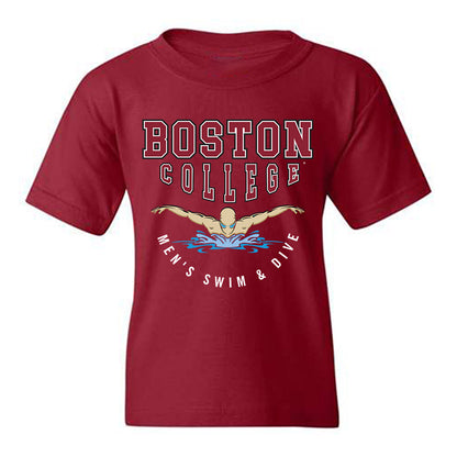 Boston College - NCAA Men's Swimming & Diving : Benjamin Huffman - Sports Shersey Youth T-Shirt-0