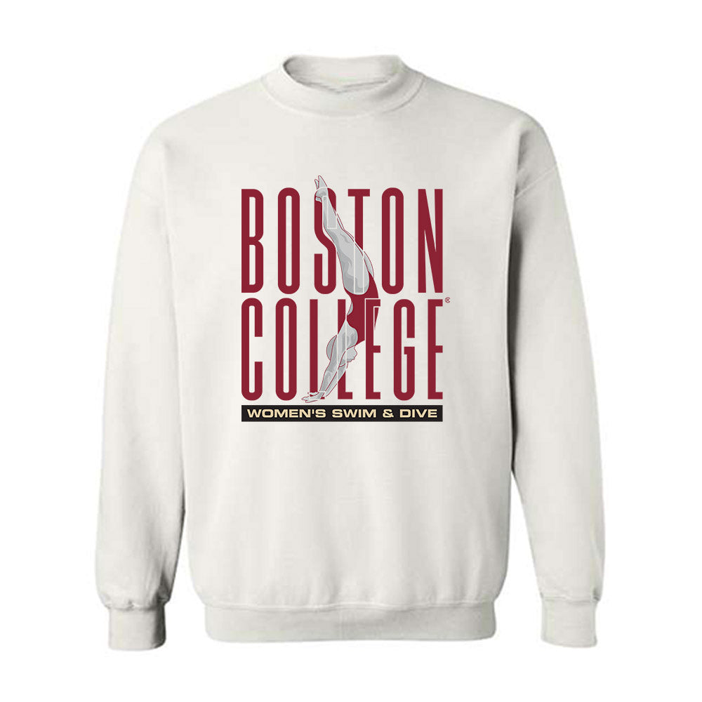 Boston College - NCAA Women's Swimming & Diving : Natalie Holmes - Sports Shersey Crewneck Sweatshirt-0