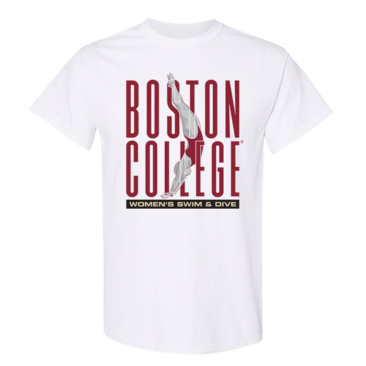Boston College - NCAA Women's Swimming & Diving : Natalie Holmes - Sports Shersey T-Shirt-0
