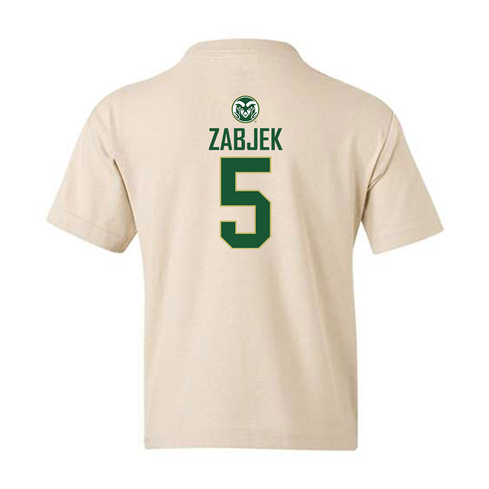 Colorado State - NCAA Women's Volleyball : Sofia Zabjek - Youth T-Shirt-1