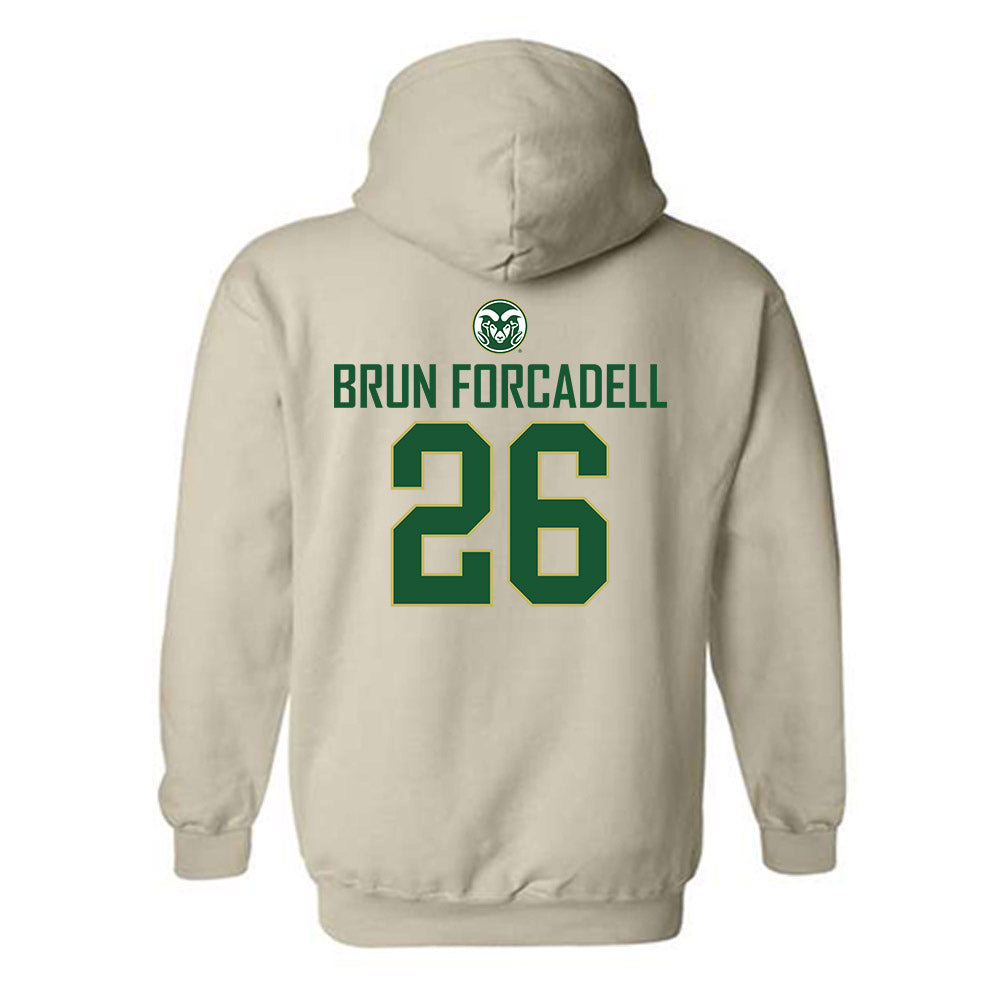 Colorado State - NCAA Women's Volleyball : Maria Brun Forcadell - Hooded Sweatshirt-1