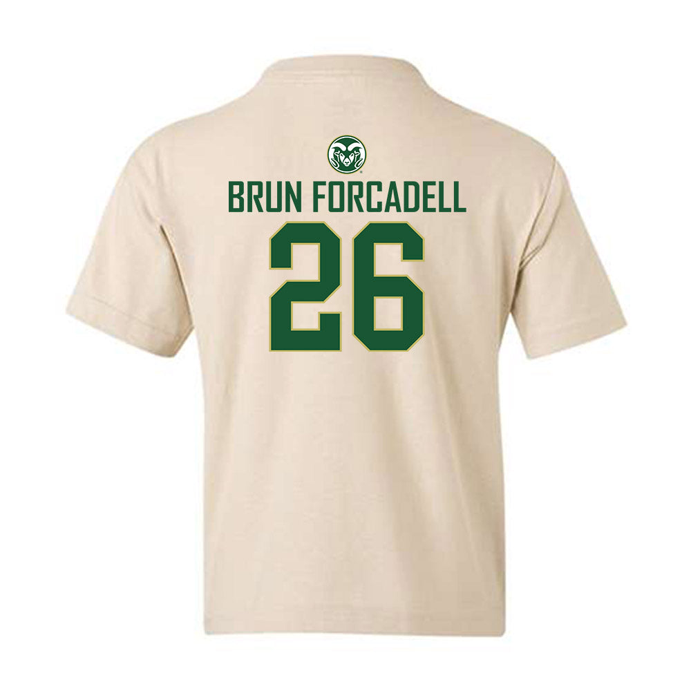 Colorado State - NCAA Women's Volleyball : Maria Brun Forcadell - Youth T-Shirt-1