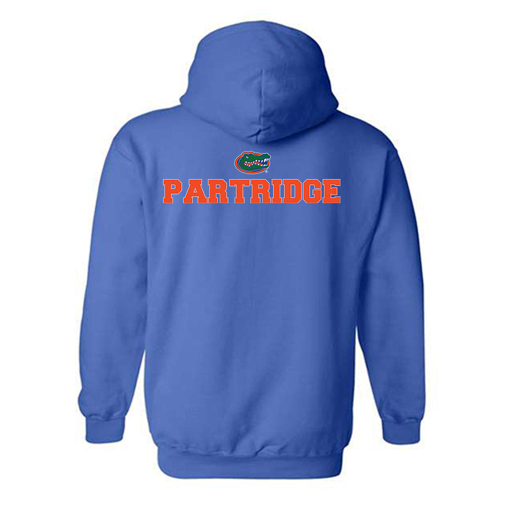Florida - NCAA Baseball : Nic Partridge - Sports Shersey Hooded Sweatshirt-1