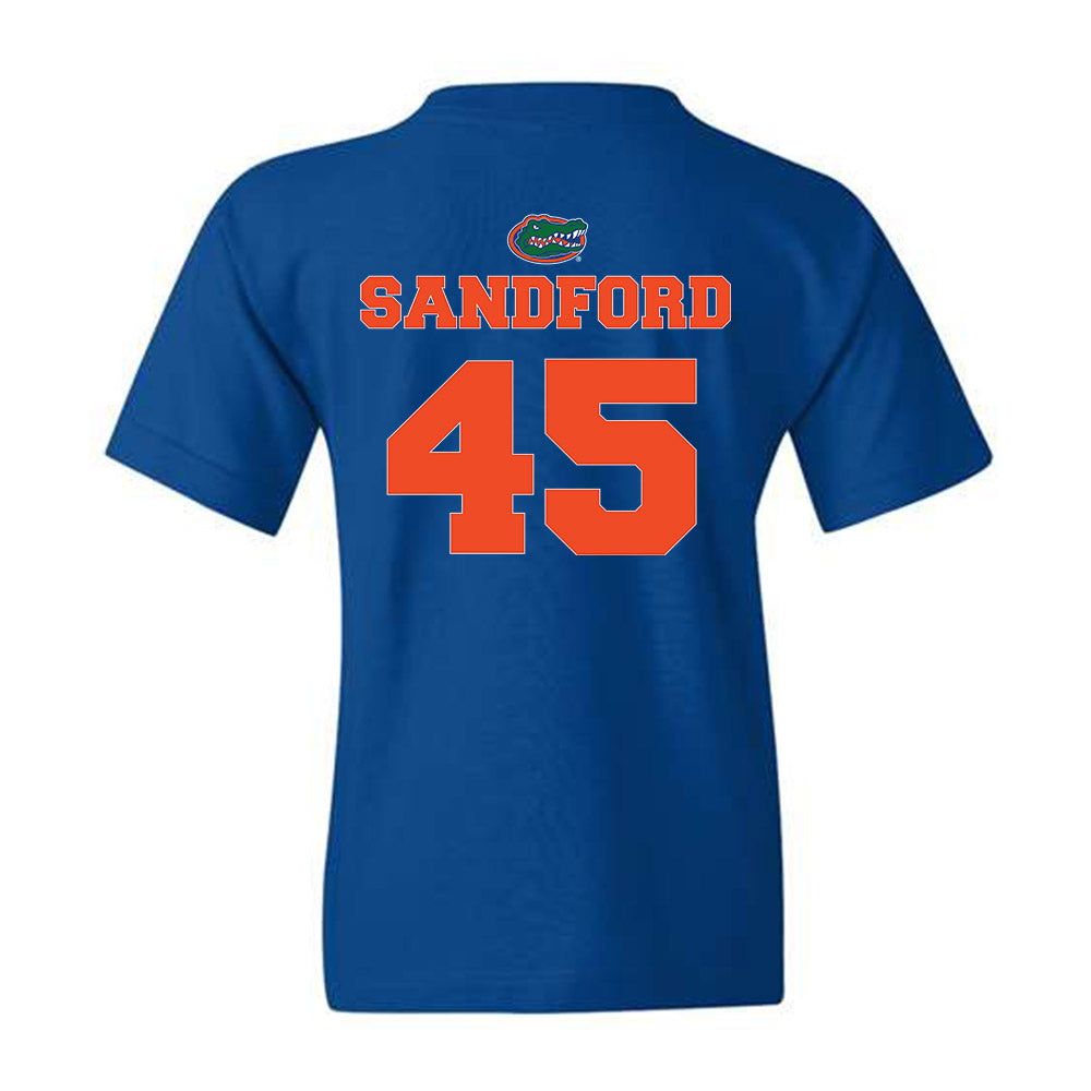 Florida - NCAA Baseball : Schuyler Sandford - Sports Shersey Youth T-Shirt