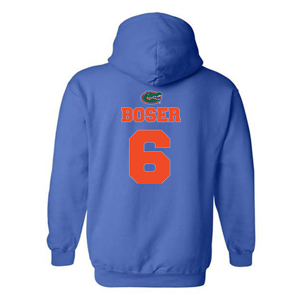 Florida - NCAA Baseball : Bobby Boser - Sports Shersey Hooded Sweatshirt-1