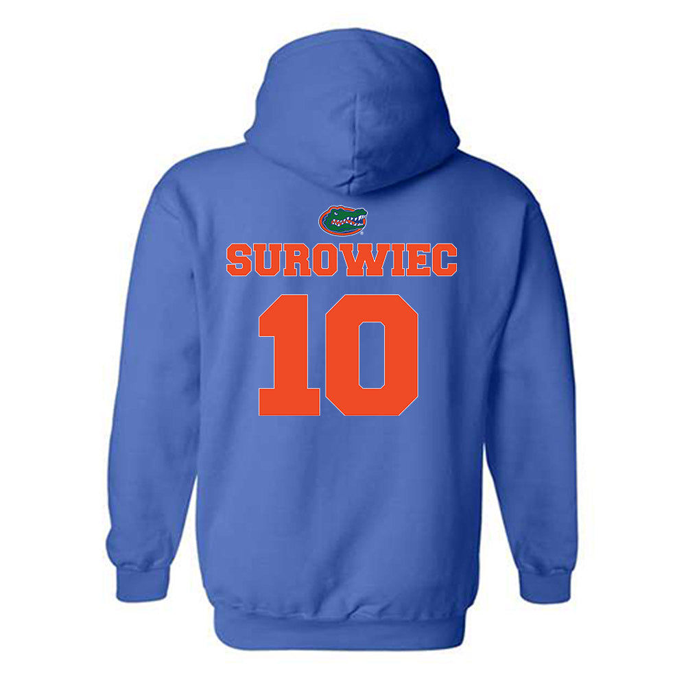 Florida - NCAA Baseball : Ethan Surowiec - Sports Shersey Hooded Sweatshirt-1