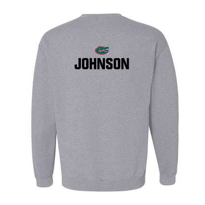 Florida - NCAA Men's Track & Field : Jordaine Johnson - Sports Shersey Crewneck Sweatshirt-1
