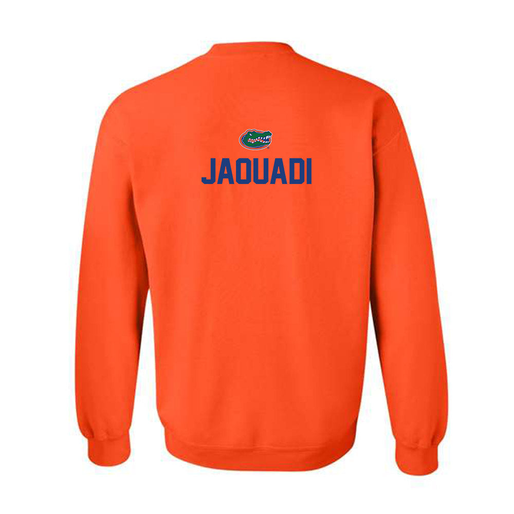 Florida - NCAA Men's Swimming & Diving : Ahmed Jaouadi - Sports Shersey Crewneck Sweatshirt-1