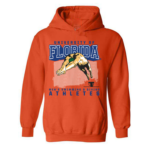 Florida - NCAA Men's Swimming & Diving : Ahmed Jaouadi - Sports Shersey Hooded Sweatshirt-0