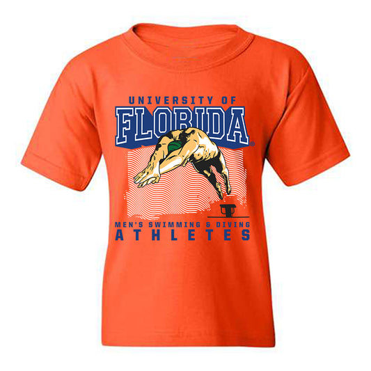 Florida - NCAA Men's Swimming & Diving : Ahmed Jaouadi - Sports Shersey Youth T-Shirt-0