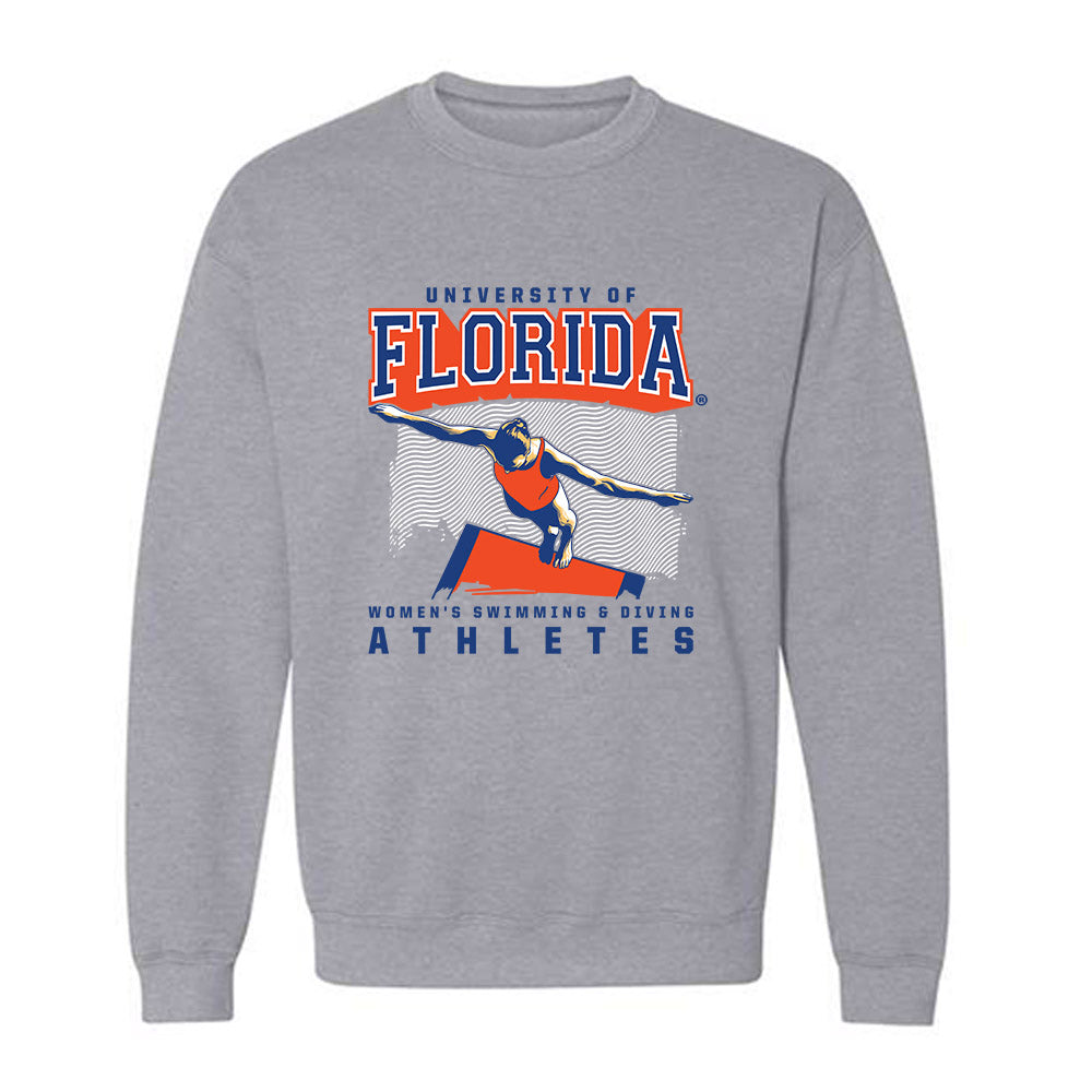 Florida - NCAA Women's Swimming & Diving : Ava Brinkman - Sports Shersey Crewneck Sweatshirt-0