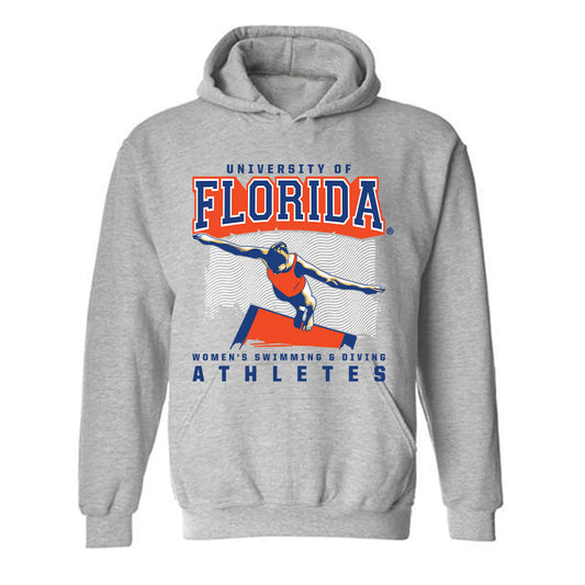 Florida - NCAA Women's Swimming & Diving : Grace Rabb - Sports Shersey Hooded Sweatshirt-0