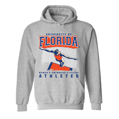 Florida - NCAA Women's Swimming & Diving : Ava Brinkman - Sports Shersey Hooded Sweatshirt-0