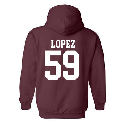 Mississippi State - NCAA Football : Alex Lopez - Classic Shersey Hooded Sweatshirt-1