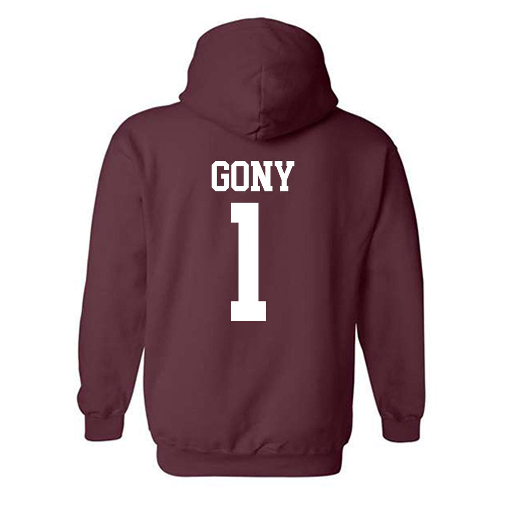Mississippi State - NCAA Women's Basketball : Nyayongah Gony - Classic Shersey Hooded Sweatshirt-1