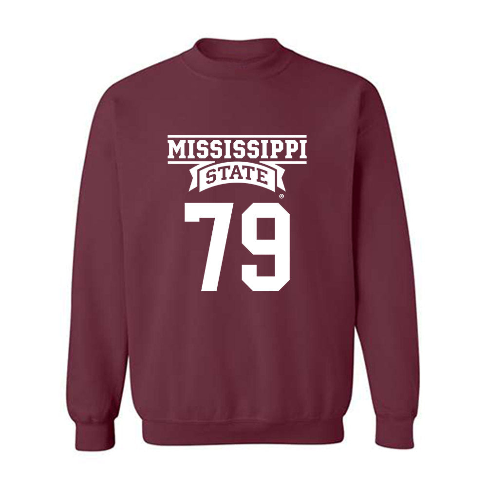 Mississippi State - NCAA Football : Jakson LaHue - Classic Shersey Crewneck Sweatshirt-0
