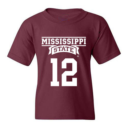 Mississippi State - NCAA Men's Basketball : Josh Hubbard - Classic Shersey Youth T-Shirt-0