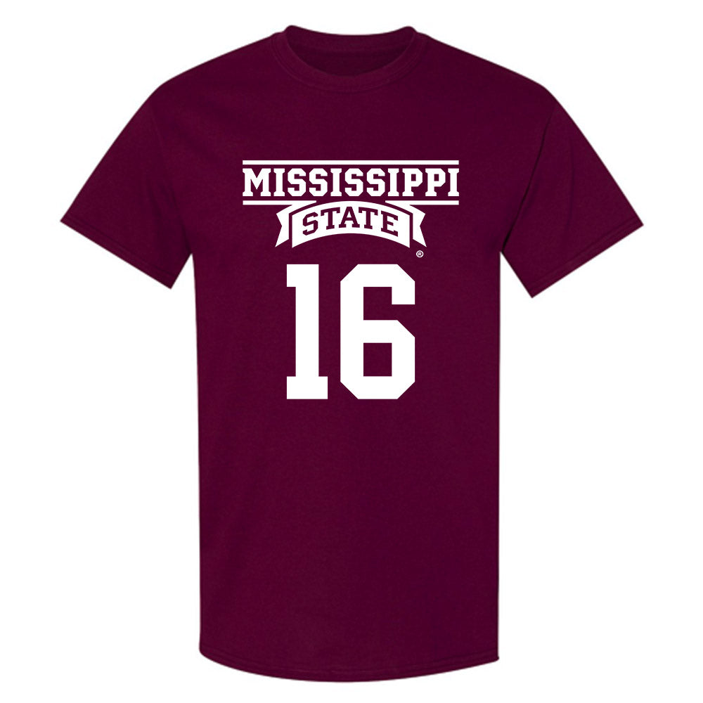 Mississippi State - NCAA Baseball : Braden Booth - Classic Shersey T-Shirt-0