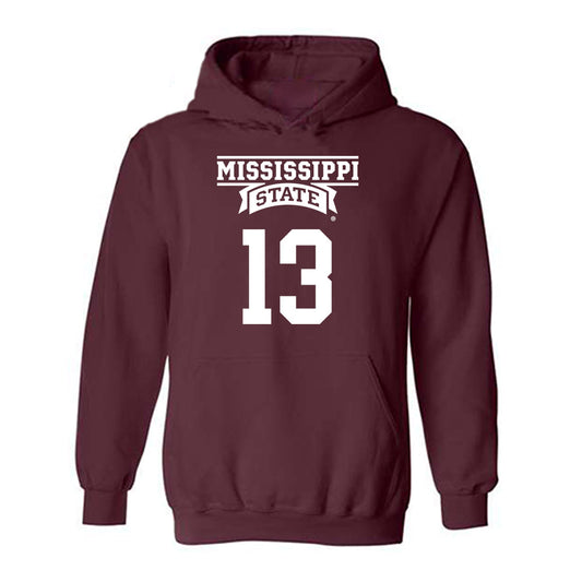 Mississippi State - NCAA Women's Basketball : Rocio Jimenez - Classic Shersey Hooded Sweatshirt-0