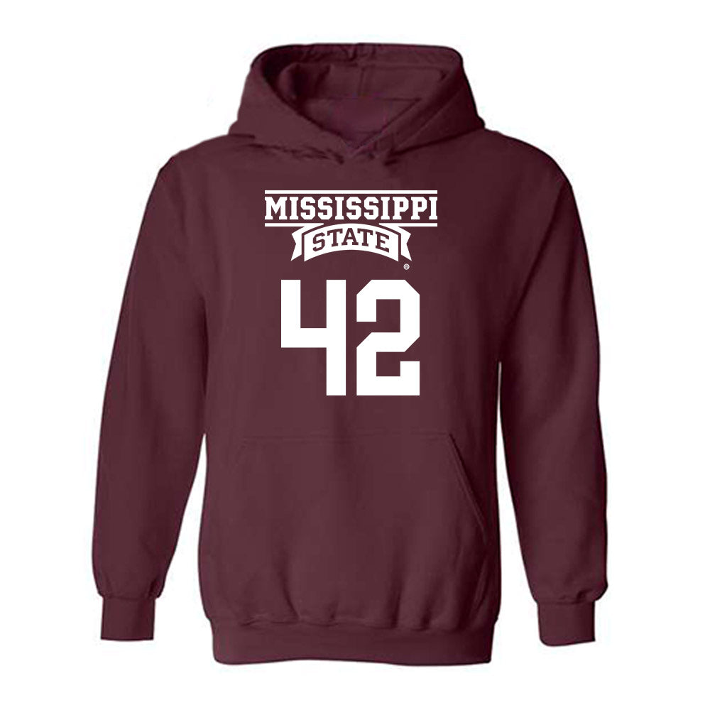 Mississippi State - NCAA Baseball : Jack Gleason - Classic Shersey Hooded Sweatshirt-0