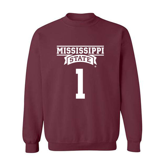 Mississippi State - NCAA Football : KaMario Taylor - Classic Shersey Crewneck Sweatshirt-0