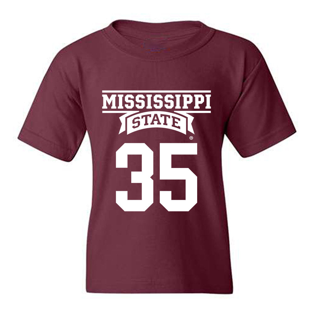 Mississippi State - NCAA Baseball : Ben Davis - Classic Shersey Youth T-Shirt-0