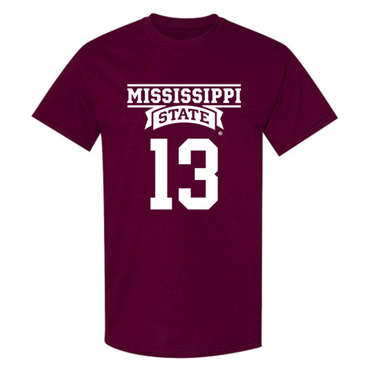 Mississippi State - NCAA Baseball : William Kirk - Classic Shersey T-Shirt-0