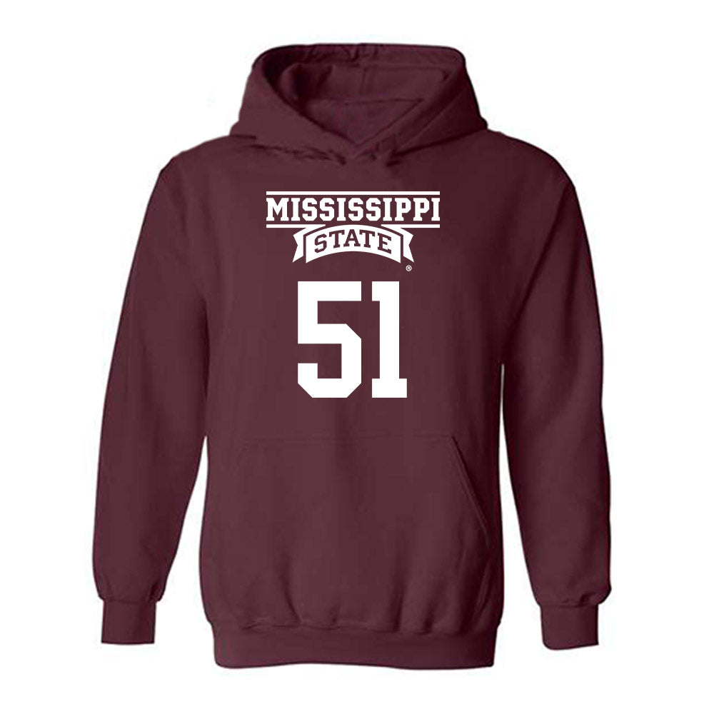 Mississippi State - NCAA Football : Luke Work - Classic Shersey Hooded Sweatshirt