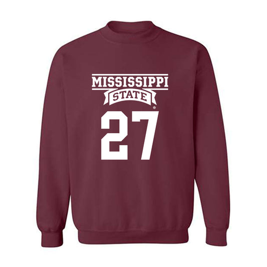 Mississippi State - NCAA Football : Jykeveous Hibbler - Classic Shersey Crewneck Sweatshirt-0