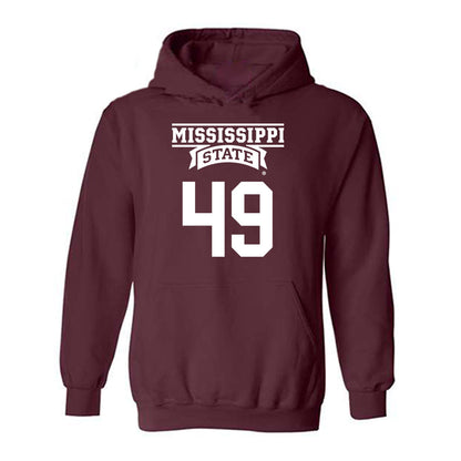 Mississippi State - NCAA Baseball : Gatlin Sanders - Classic Shersey Hooded Sweatshirt-0