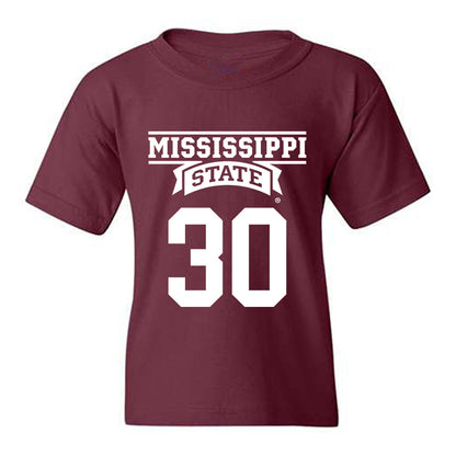 Mississippi State - NCAA Baseball : Jackson Logar - Classic Shersey Youth T-Shirt-0