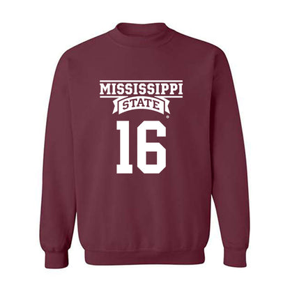 Mississippi State - NCAA Baseball : Braden Booth - Classic Shersey Crewneck Sweatshirt-0